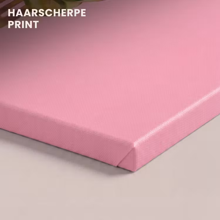 Canvas schilderij - Eten - Vork - Roze — 4