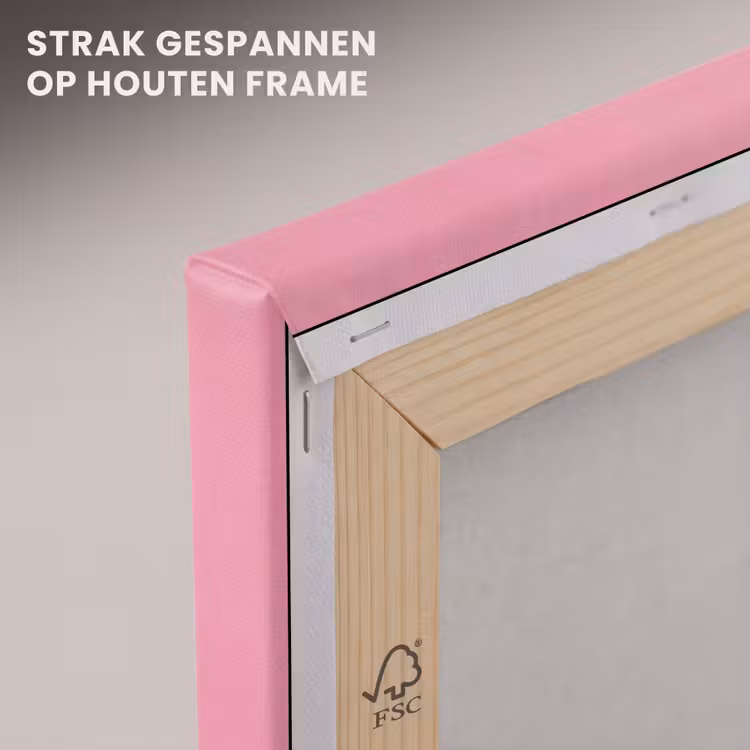 Canvas schilderij - Eten - Vork - Roze — 6