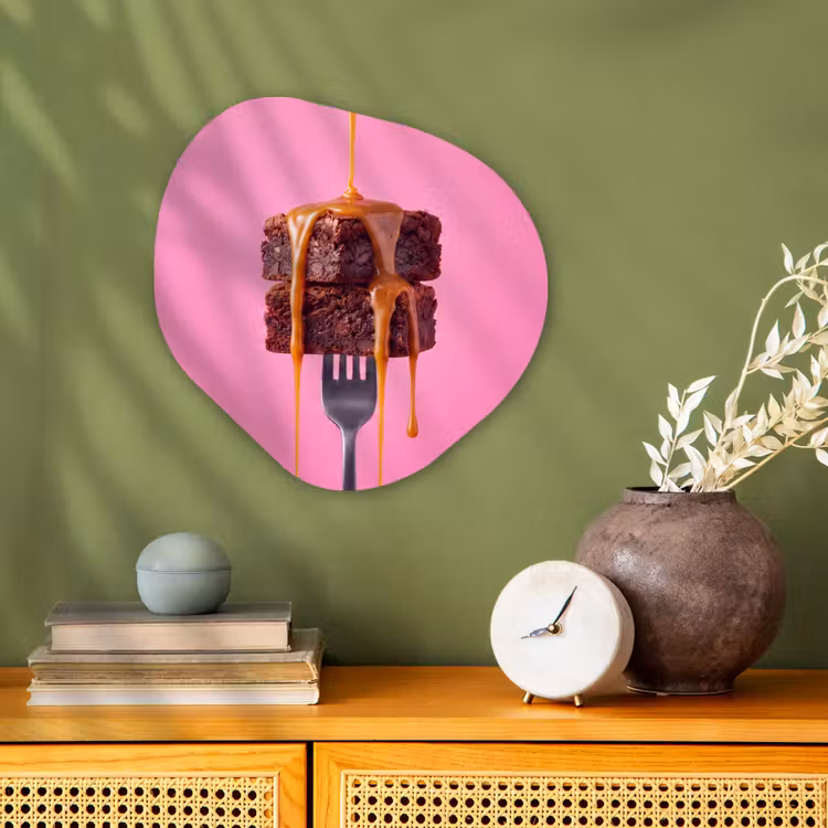 Organisch schilderij - Forex - Brownie - Karamel - Eten — 2
