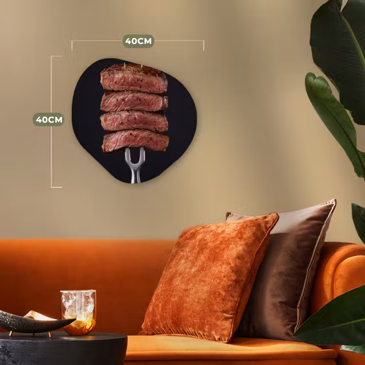 Organisch schilderij - Forex - Eten - Rosé - Vork — 4