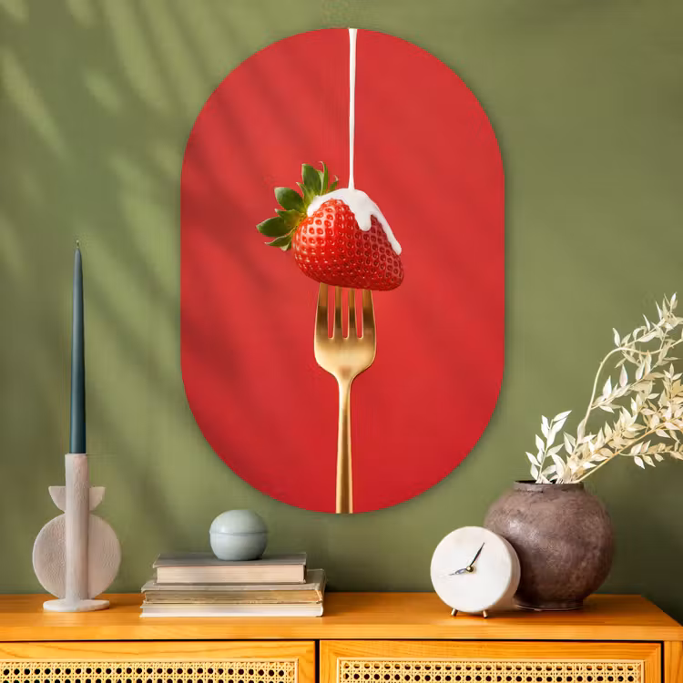 Muurovaal - Glas - Fruit - Room - Modern — 2