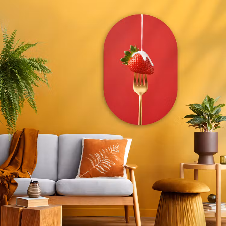 Muurovaal - Glas - Fruit - Room - Modern — 3