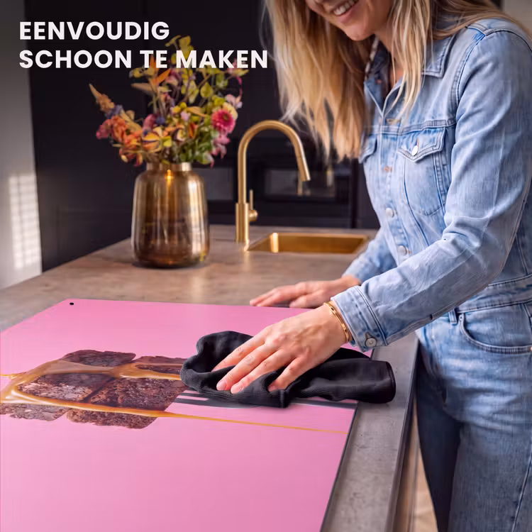 Inductie beschermer en spatscherm (2in1) - Brownie - Karamel - Eten — 5