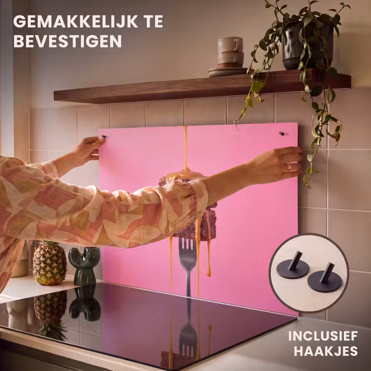 Inductie beschermer en spatscherm (2in1) - Brownie - Karamel - Eten — 7