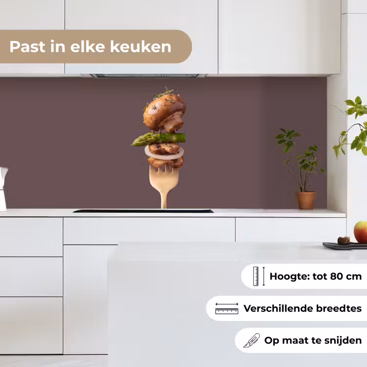 Keuken achterwand - Eten - Gestapeld - Vork — 4