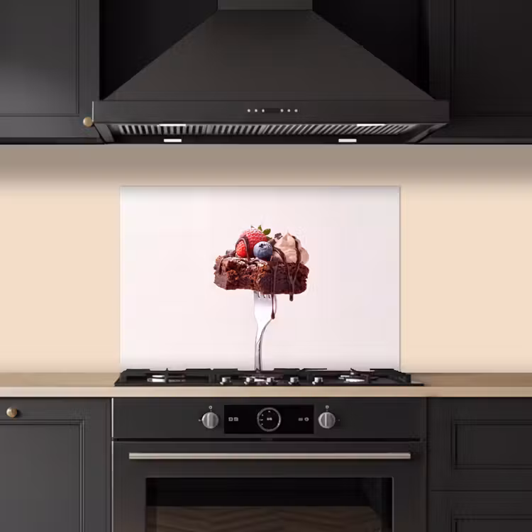 Keuken achterwand - Vork - brownie - aardbei — 2