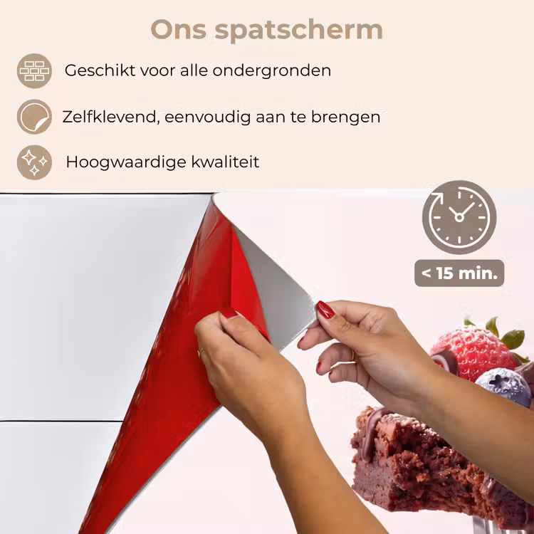 Keuken achterwand - Vork - brownie - aardbei — 4