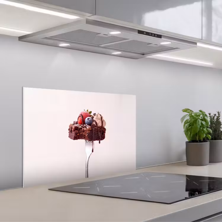 Keuken achterwand - Vork - brownie - aardbei — 5