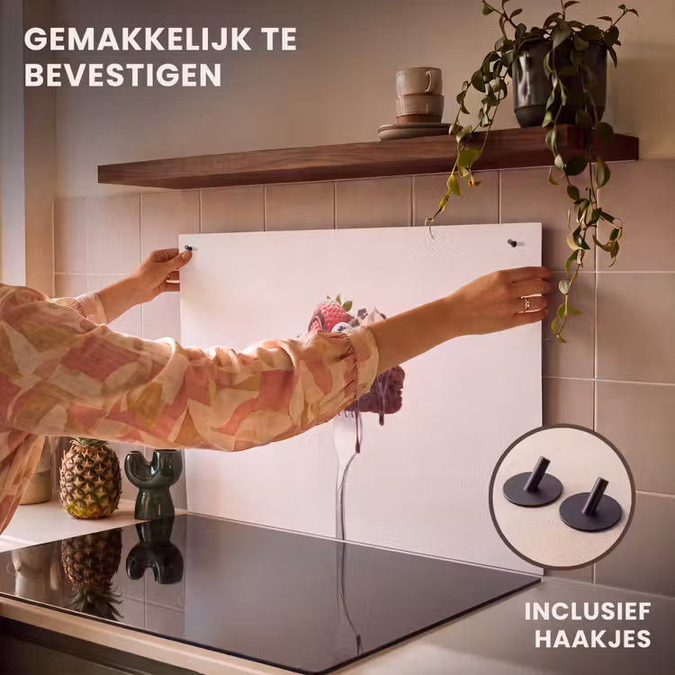Inductie beschermer en spatscherm (2in1) - Vork - brownie - aardbei — 7