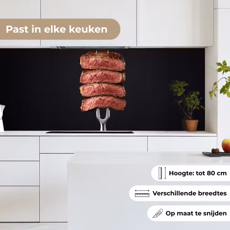 Keuken achterwand - Eten - Rosé - Vork — 4