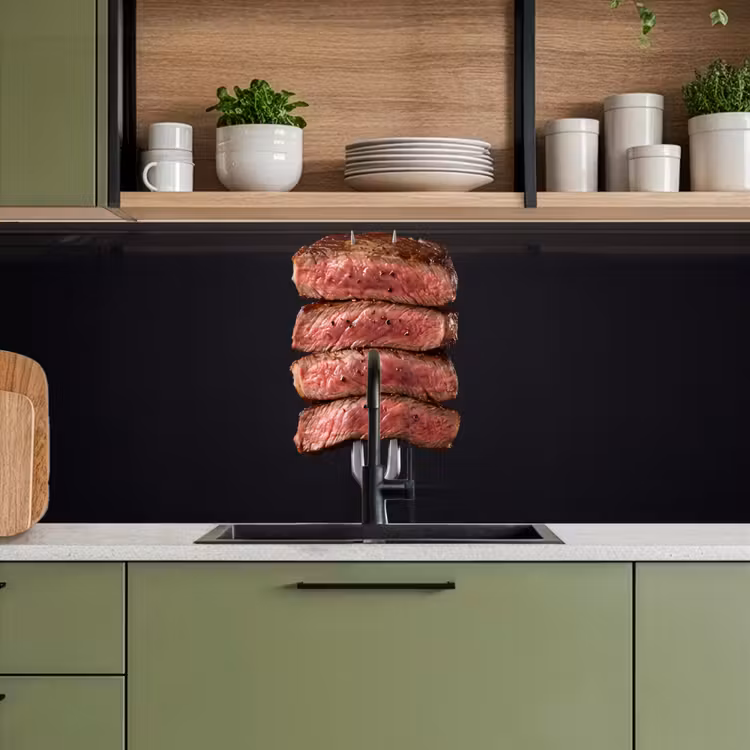 Keuken achterwand - Eten - Rosé - Vork — 5