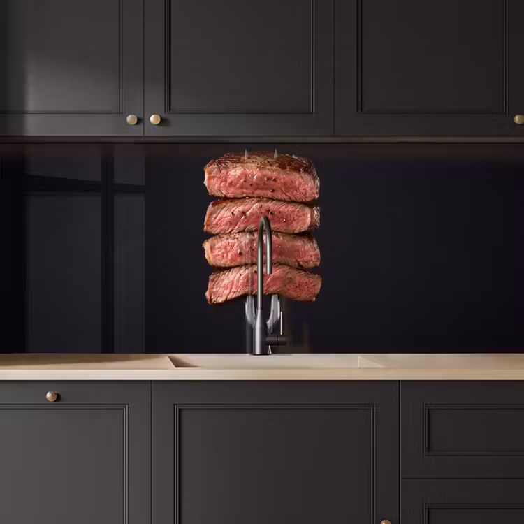 Keuken achterwand - Eten - Rosé - Vork — 6