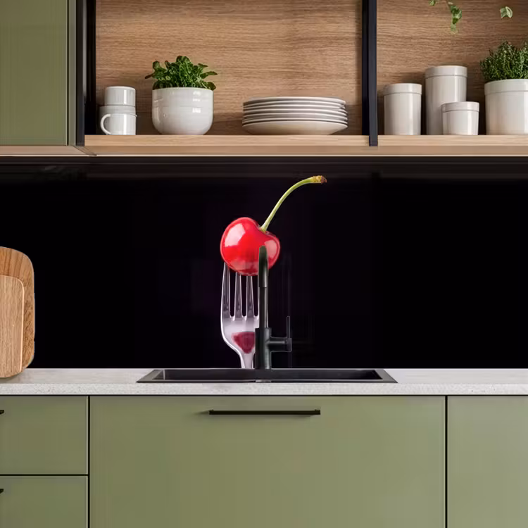 Keuken achterwand - Rode kers - Vork — 5