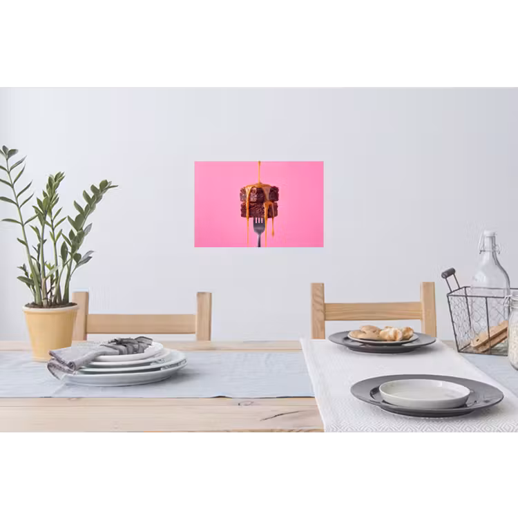 Muursticker - Brownie - Karamel - Eten — 3