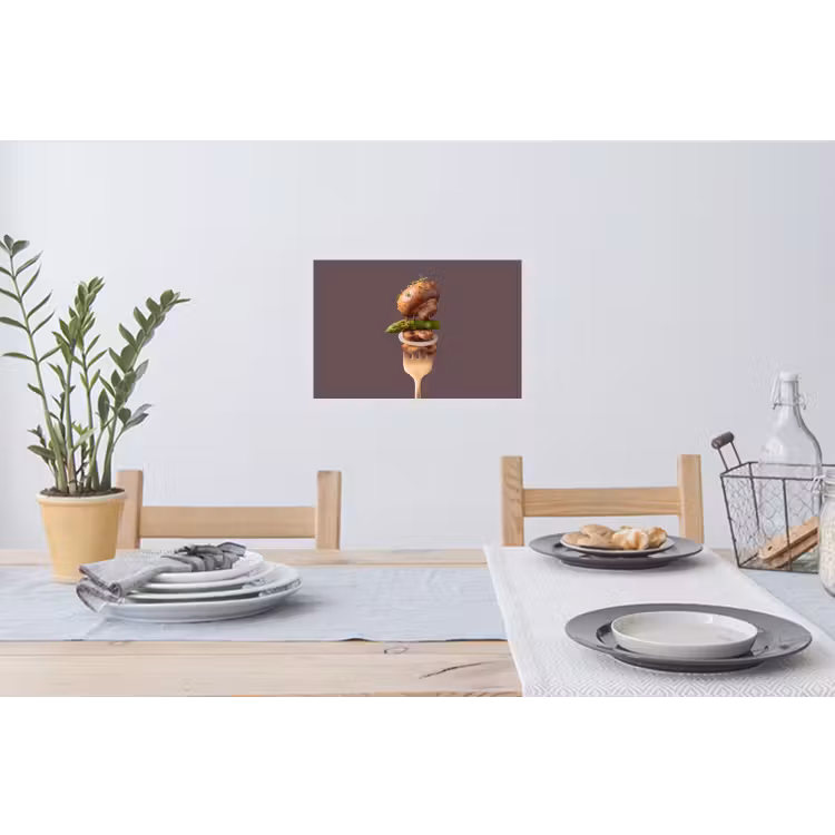 Muursticker - Eten - Gestapeld - Vork — 3