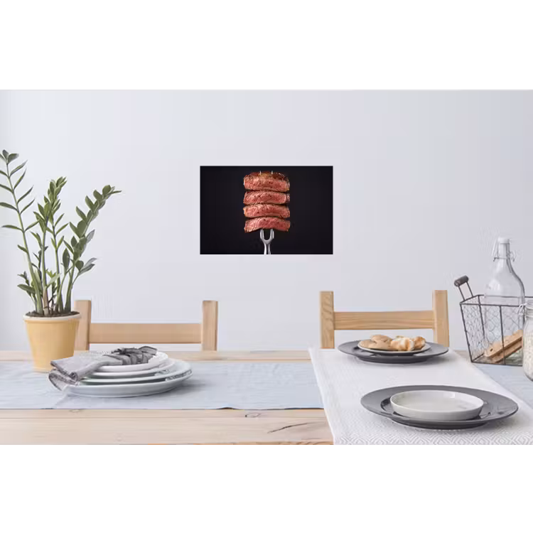 Muursticker - Eten - Rosé - Vork — 3