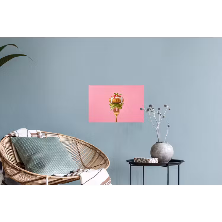 Muursticker - Eten - Vork - Roze — 4