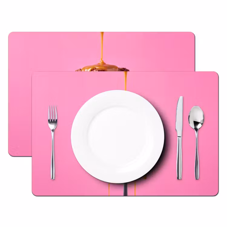 Placemat - 6 stuks - Brownie - Karamel - Eten — 2