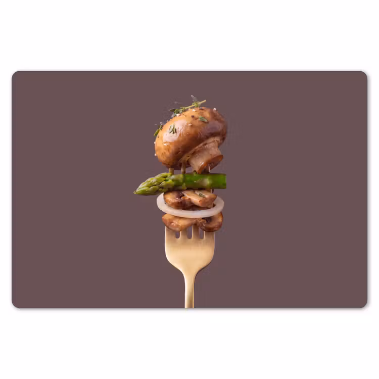 Placemat - 6 stuks - Eten - Gestapeld - Vork — 7