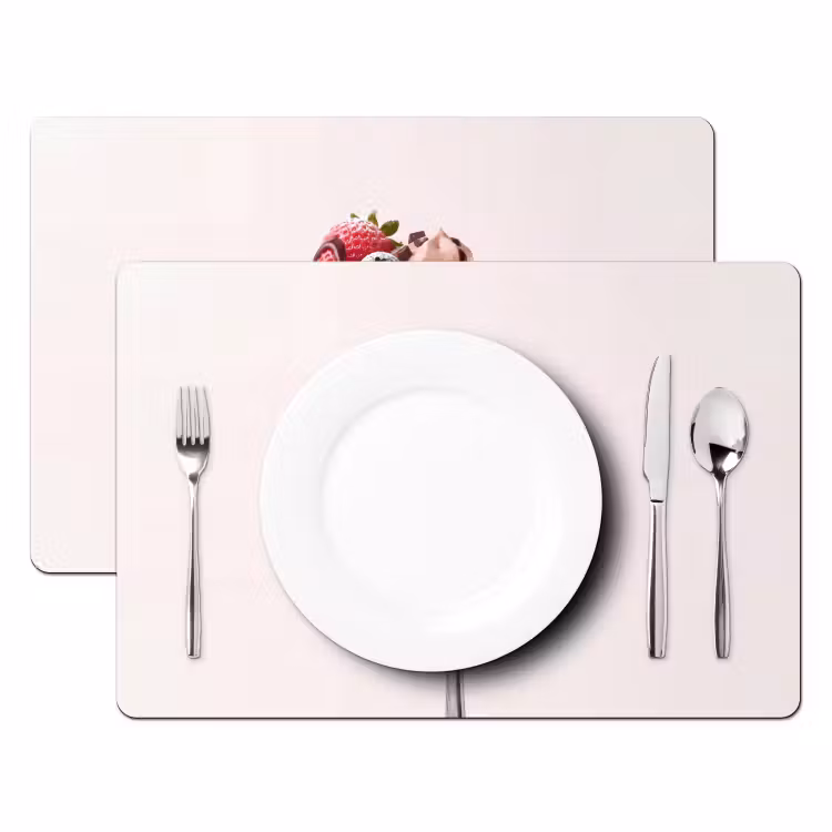 Placemat - 6 stuks - Vork - brownie - aardbei — 2