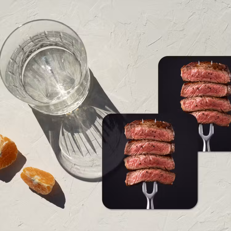 Onderzetter - Eten - Rosé - Vork — 2