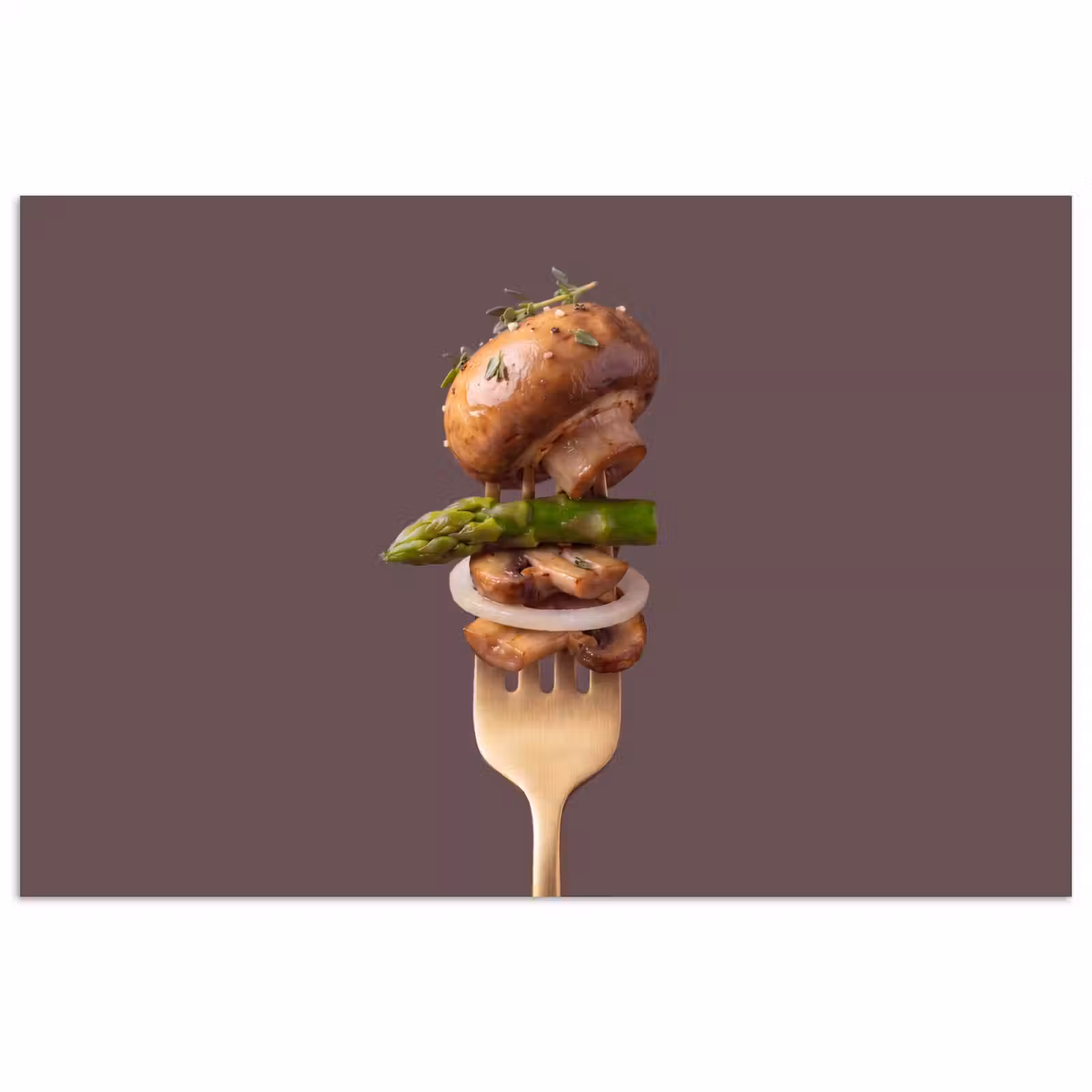 Poster - Eten - Gestapeld - Vork — 1