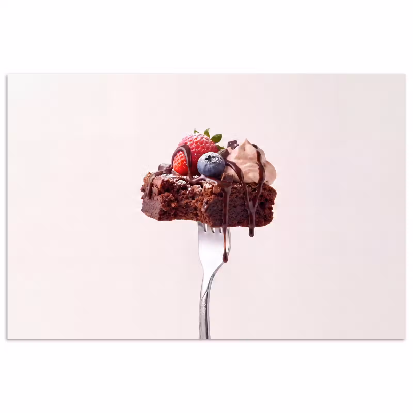 Poster - Vork - brownie - aardbei — 1