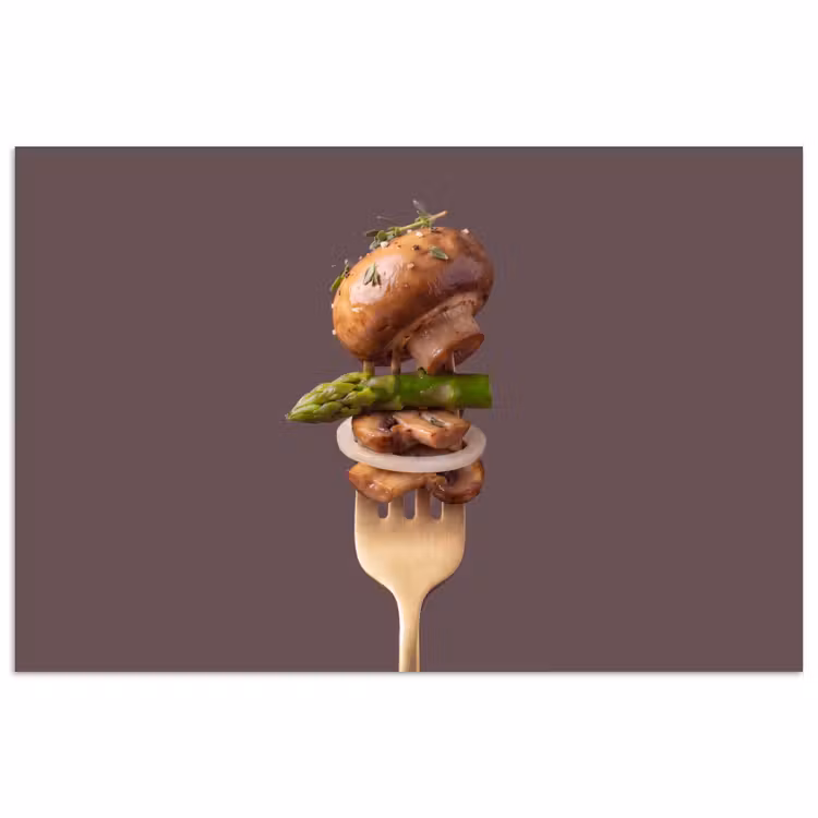 Poster - Eten - Gestapeld - Vork — 1