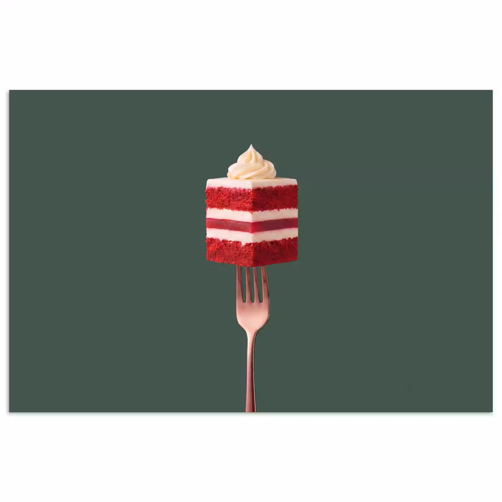 Poster - Cake - Vork - Rood — 1