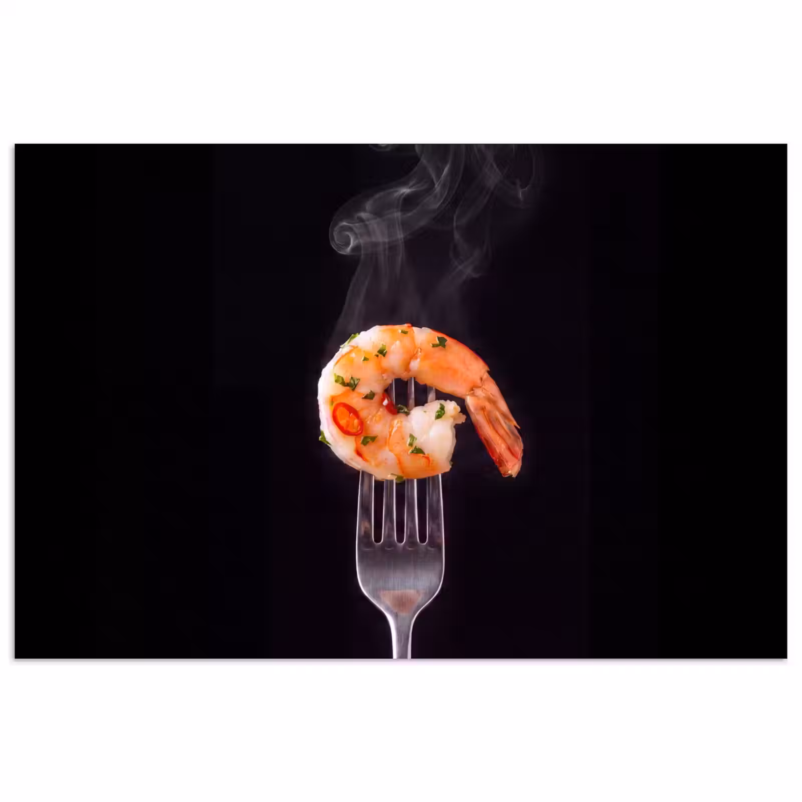 Poster - Eten - Garnaal - Vork — 1
