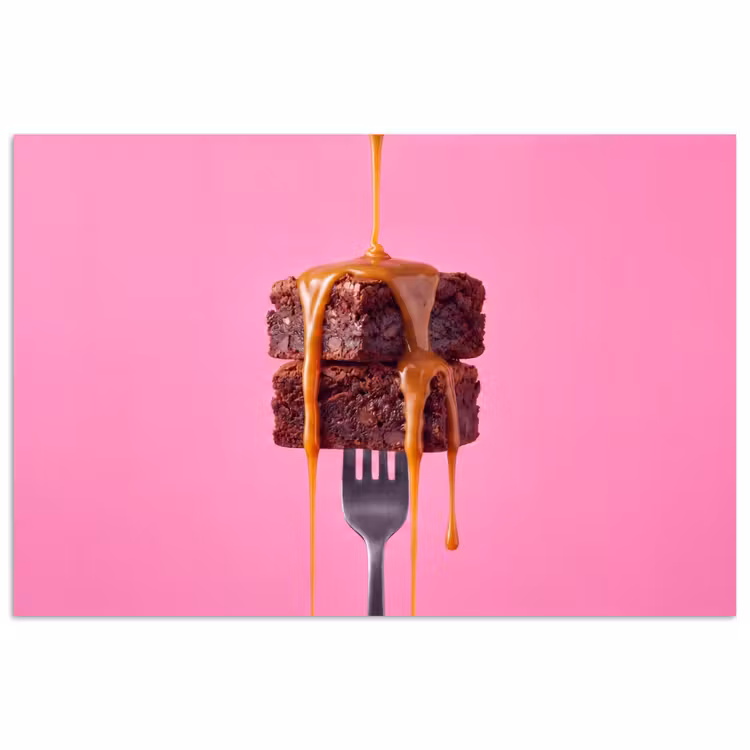 Poster - Brownie - Karamel - Eten — 1