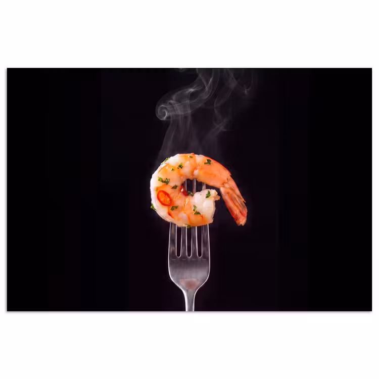 Poster - Eten - Garnaal - Vork — 1