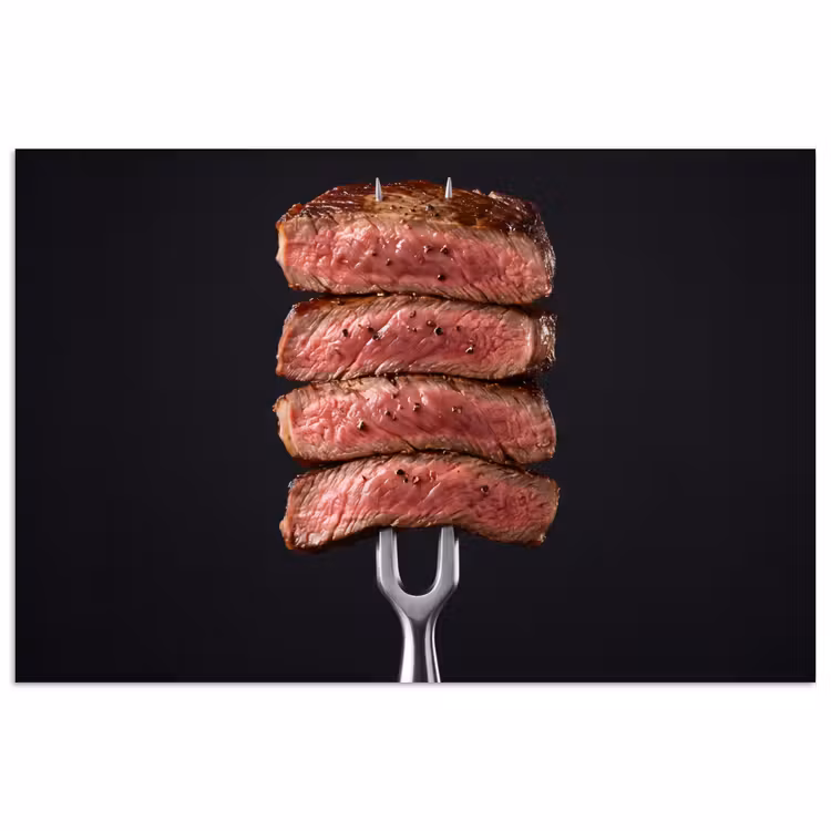 Poster - Eten - Rosé - Vork — 1