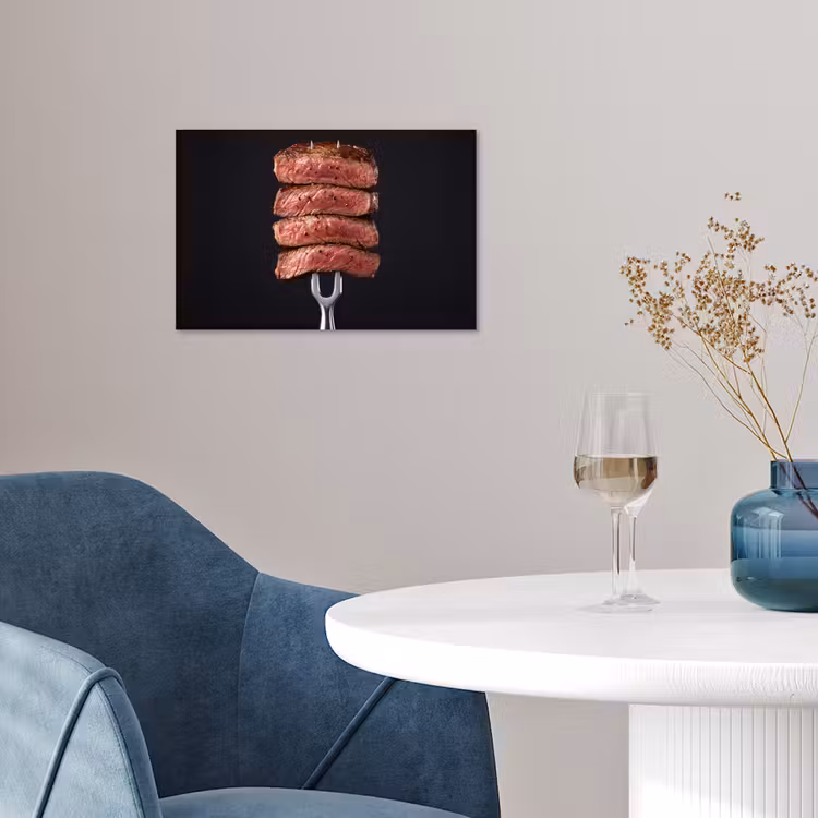 Poster - Eten - Rosé - Vork — 4