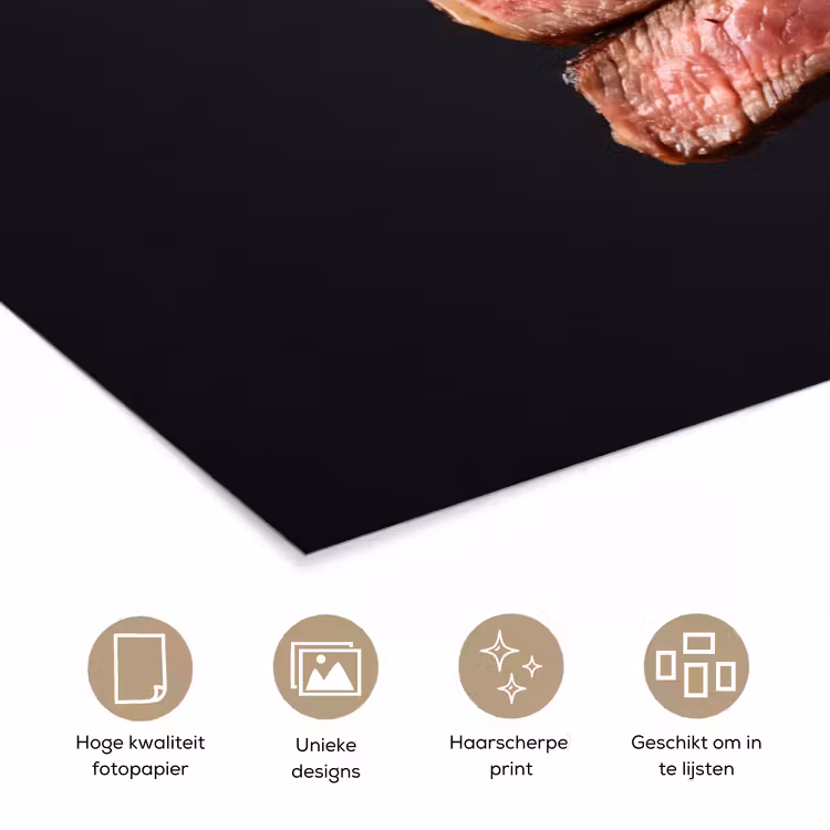 Poster - Eten - Rosé - Vork — 5