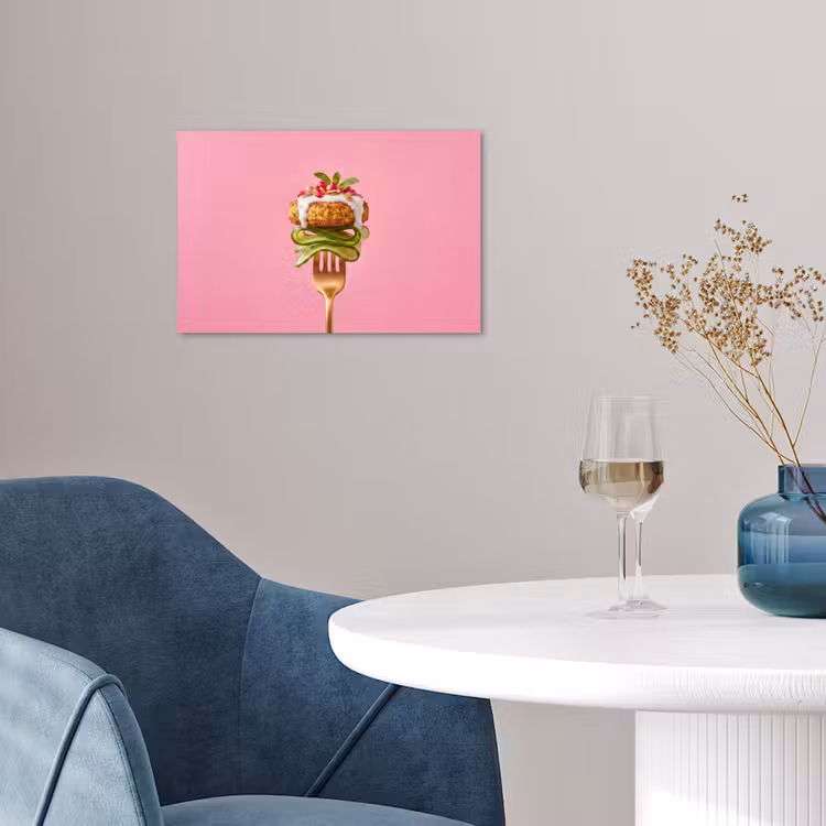 Poster - Eten - Vork - Roze — 4