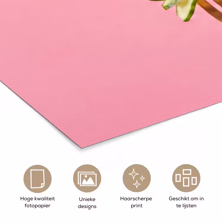 Poster - Eten - Vork - Roze — 5