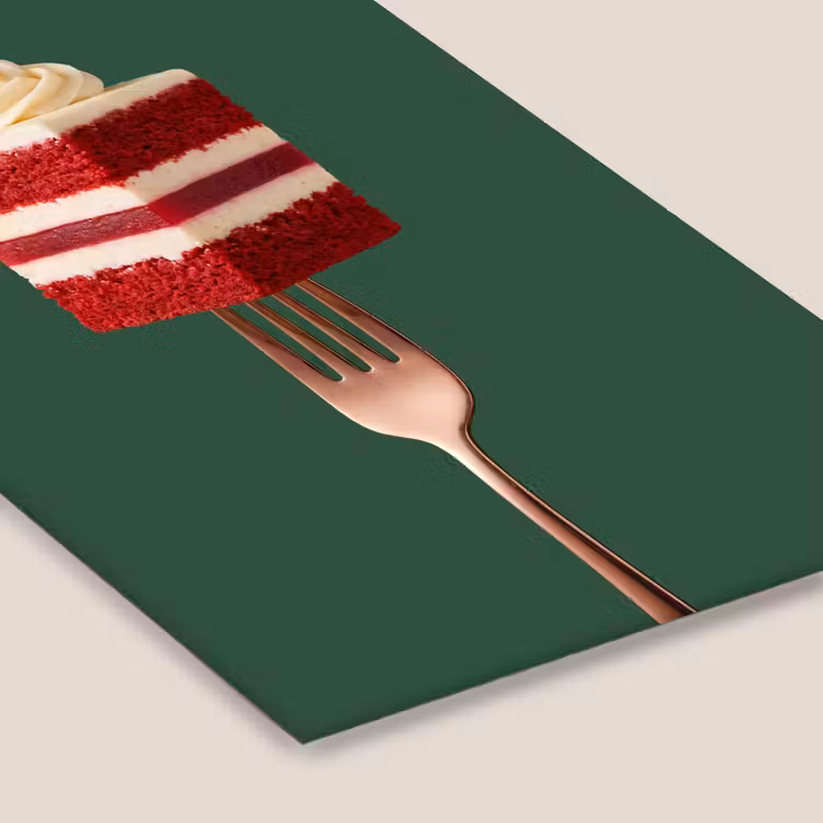 Poster met lijst - Cake - Vork - Rood — 7