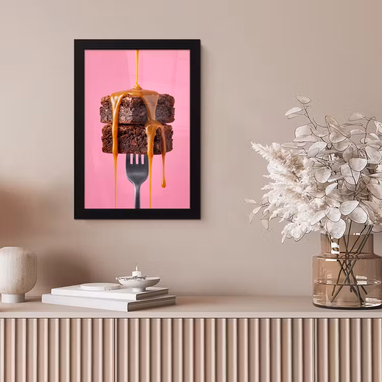 Poster met lijst - Brownie - Karamel - Eten — 5