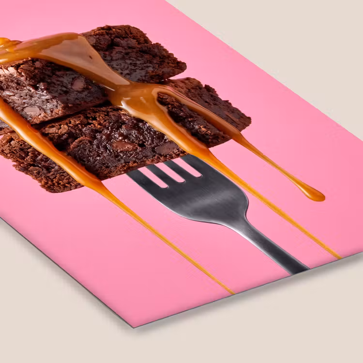 Poster met lijst - Brownie - Karamel - Eten — 7