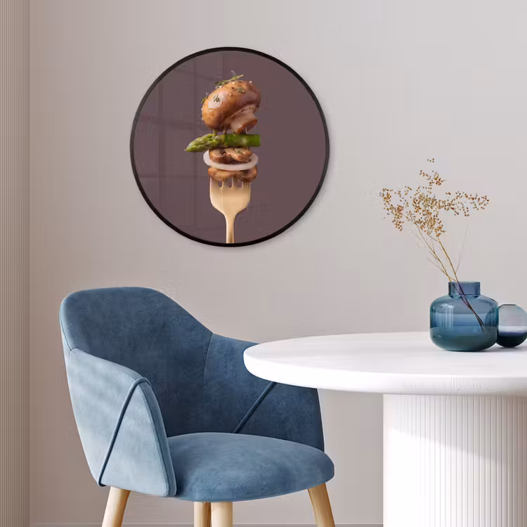 Ronde fotolijst - Eten - Gestapeld - Vork — 4