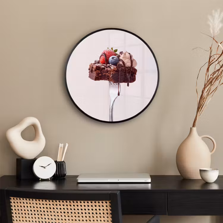 Ronde fotolijst - Vork - brownie - aardbei — 3