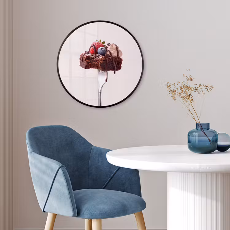 Ronde fotolijst - Vork - brownie - aardbei — 4