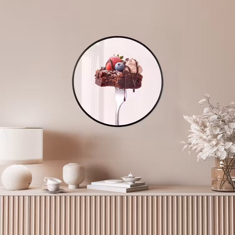 Ronde fotolijst - Vork - brownie - aardbei — 5