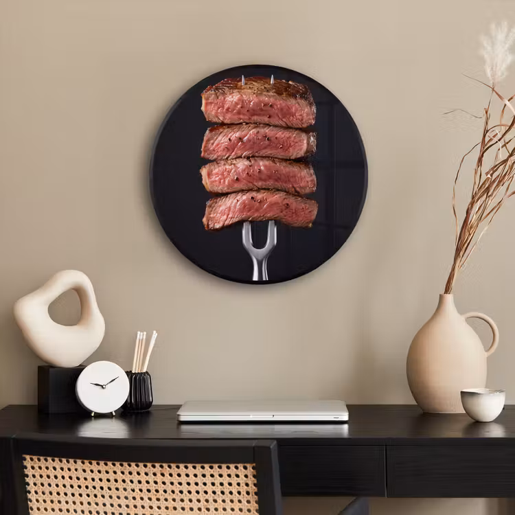 Ronde fotolijst - Eten - Rosé - Vork — 3