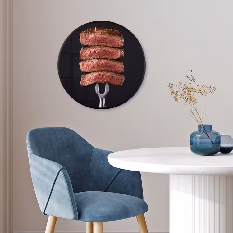 Ronde fotolijst - Eten - Rosé - Vork — 4