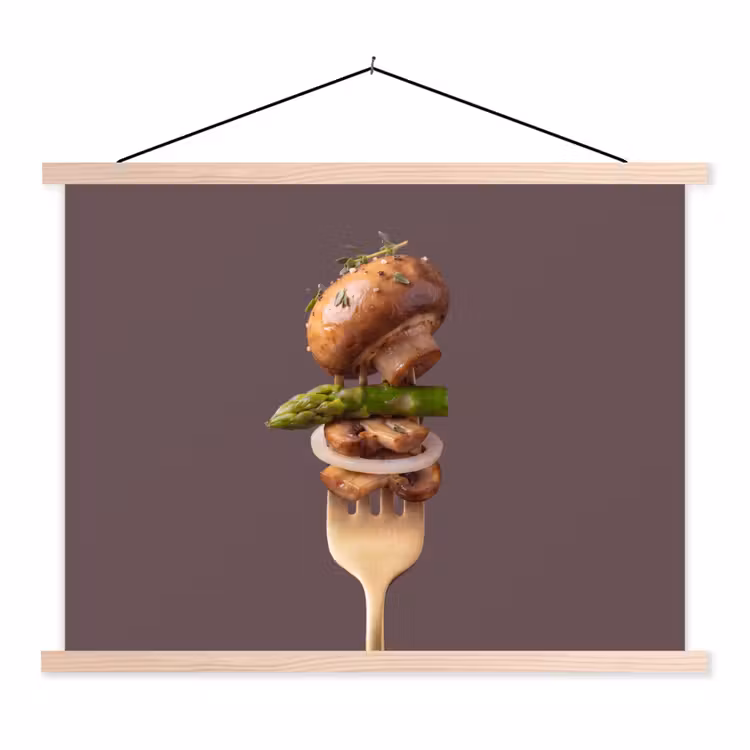 Schoolplaat - Eten - Gestapeld - Vork — 1
