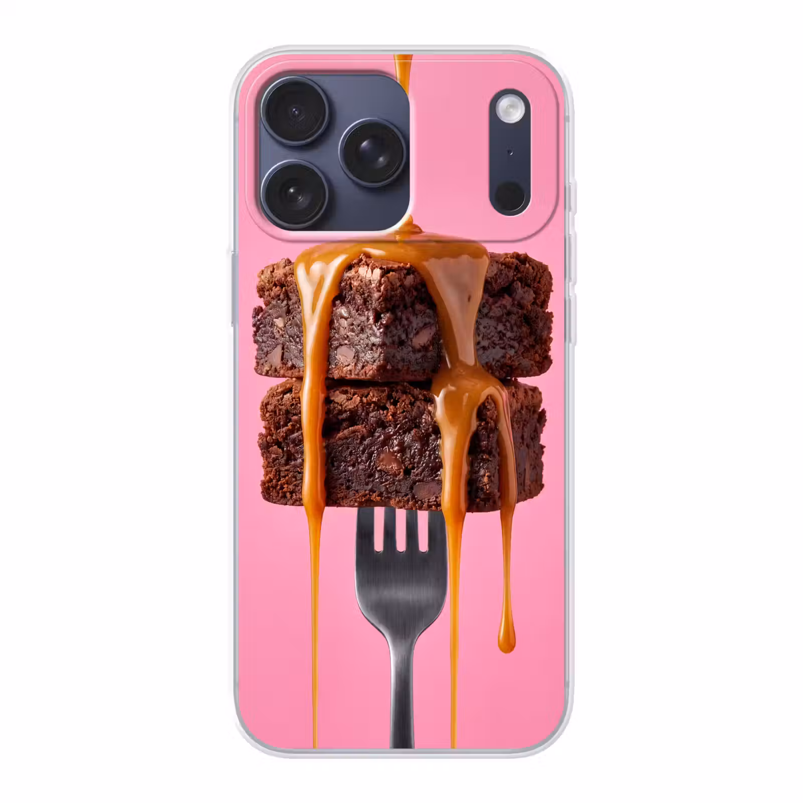 Telefoonhoesje Softcase - Brownie - Karamel - Eten — 1