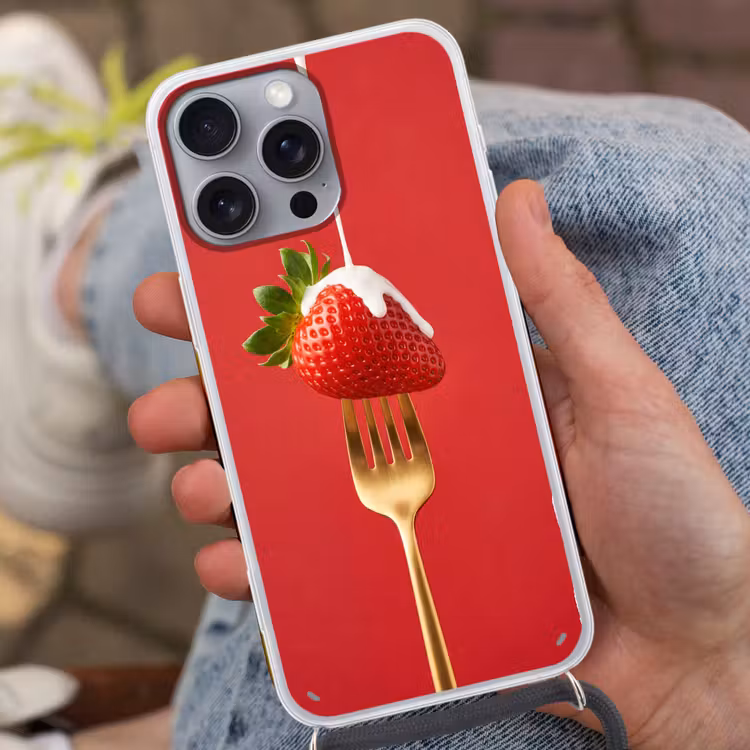 Telefoonhoesje met koord - Fruit - Room - Modern — 2