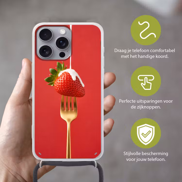 Telefoonhoesje met koord - Fruit - Room - Modern — 4